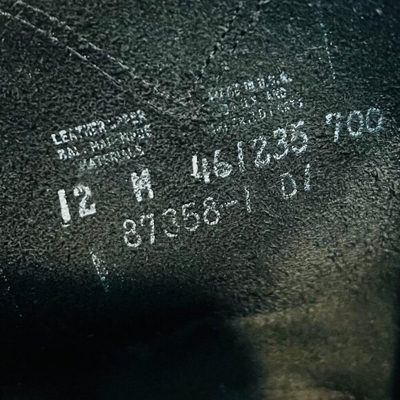 Vintage Frye Boots Western Cowboy Black Leather Roper Size 12 M US Mens - Picture 12 of 16